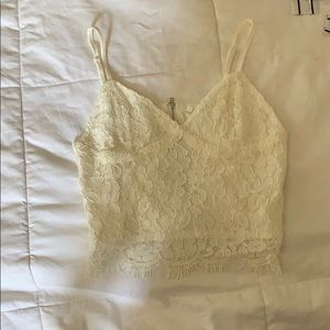 White crop top